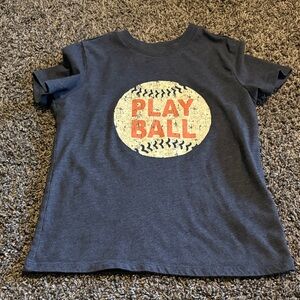 Cat & Jack Play Ball Graphic Tee - Navy